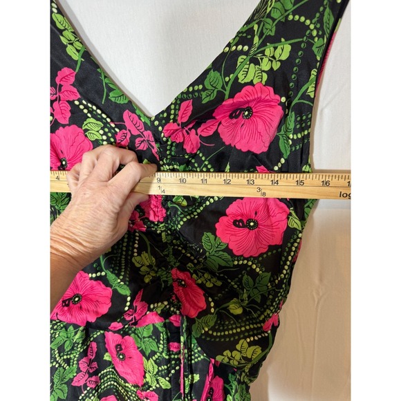 Maeve by Anthropologie Floral Maxi Dress Sleeveless V Neck Summer Casual 14P - Picture 10 of 10
